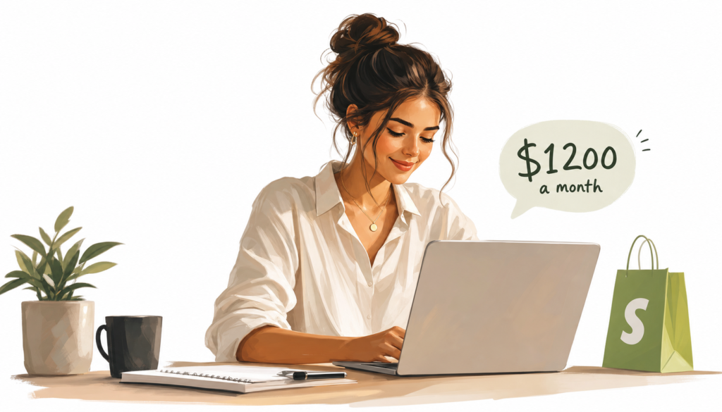 How I Earned $1200 a Month Writing Product Descriptions for Shopify Store Owners